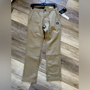 NWT Volcom Men's khaki slim fit dress pants Size 28